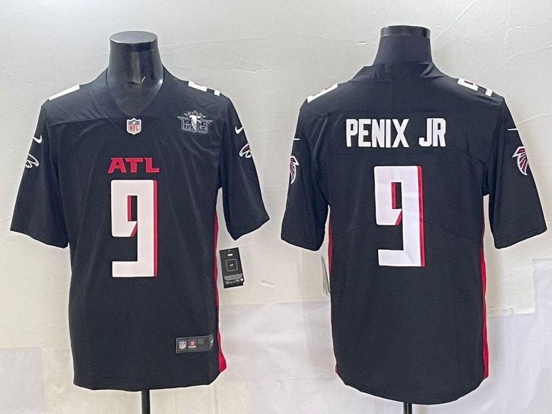Men 2025 Atlanta Falcons #9 Penix jr Black Nike Limited NFL Jersey style 02->atlanta falcons->NFL Jersey